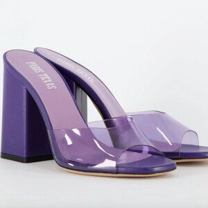 Paris Texas Anya PVC Mule Ultraviolet
